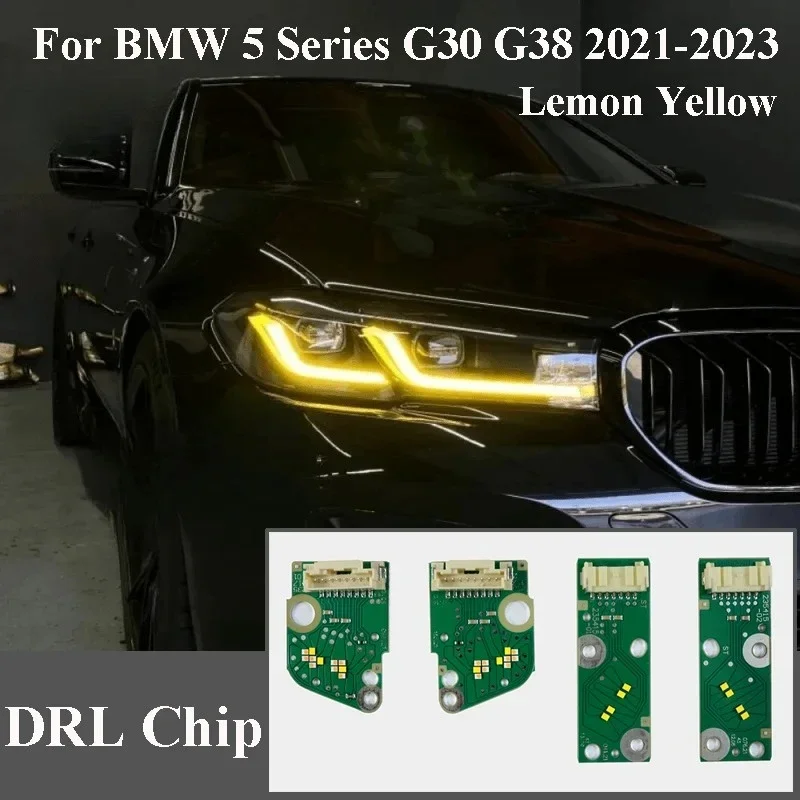 

DRL Modules Chip For 2022 2023 BMW G30 G38 5 series F90 M5 2021 Yellow Headlight LED Retrofit Boards Angel Eye 23508301 23508302