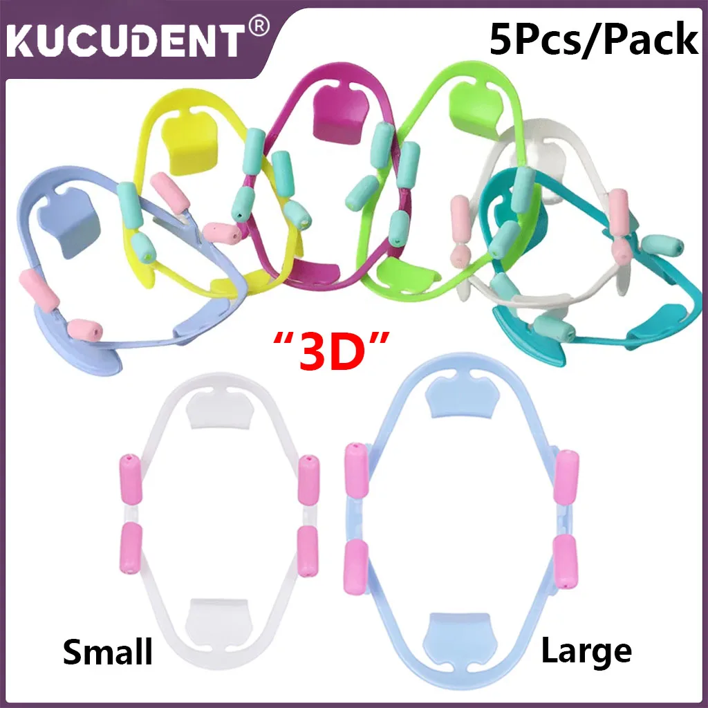 

5Pcs/Pack Dental Mouth Opener Retractors Cheeks Lip 3D Oral Orthodontic Tools Professional Plastic Bite Block Dentistry Material