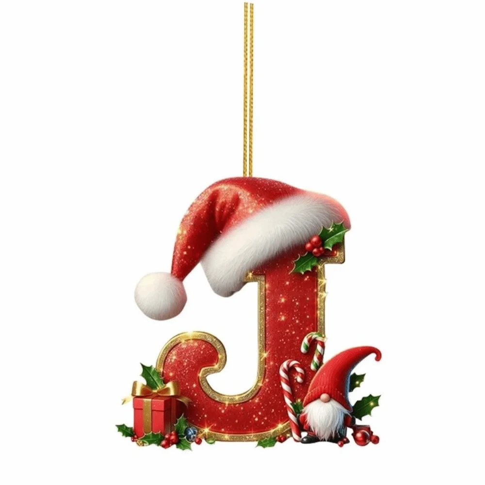 

New 26 Letter Christmas Decorations DIY Acrylic Letter Decoration Personalized Design Xmas Ornament Home Decoration