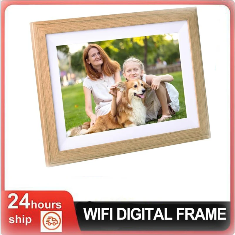 

10.1-inch WiFi Digital Photo Frame 1280*800 IPS Touch Screen Cloud Digital Picture Frame 16GB Storage Share Photo via APP