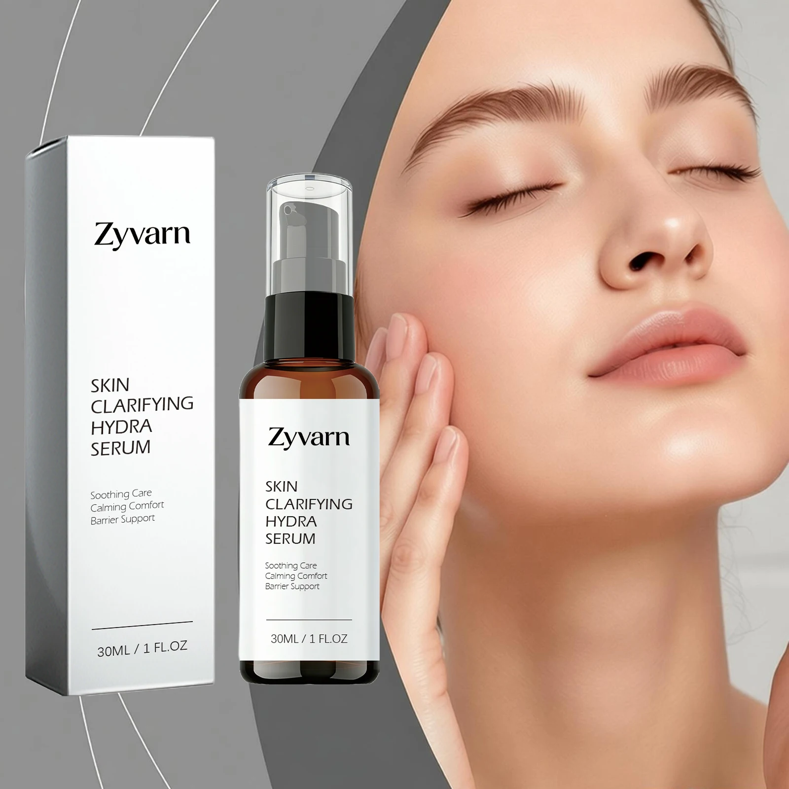 

Zyvarn Hydrating Soothing Serum Brighten Barrier Supports Firming Pores Even Tone Rejuvenation Calm Oily Dry Daily Facial Cream