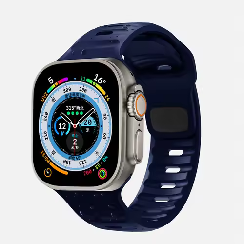Strap For Apple Watch Band 49mm 44mm 45mm 41mm 40mm 42mm 38mm Soft Silicone sport Bracelet iwatch Serise 8 7 SE 6 5 9 Ultra 49mm - Image 15