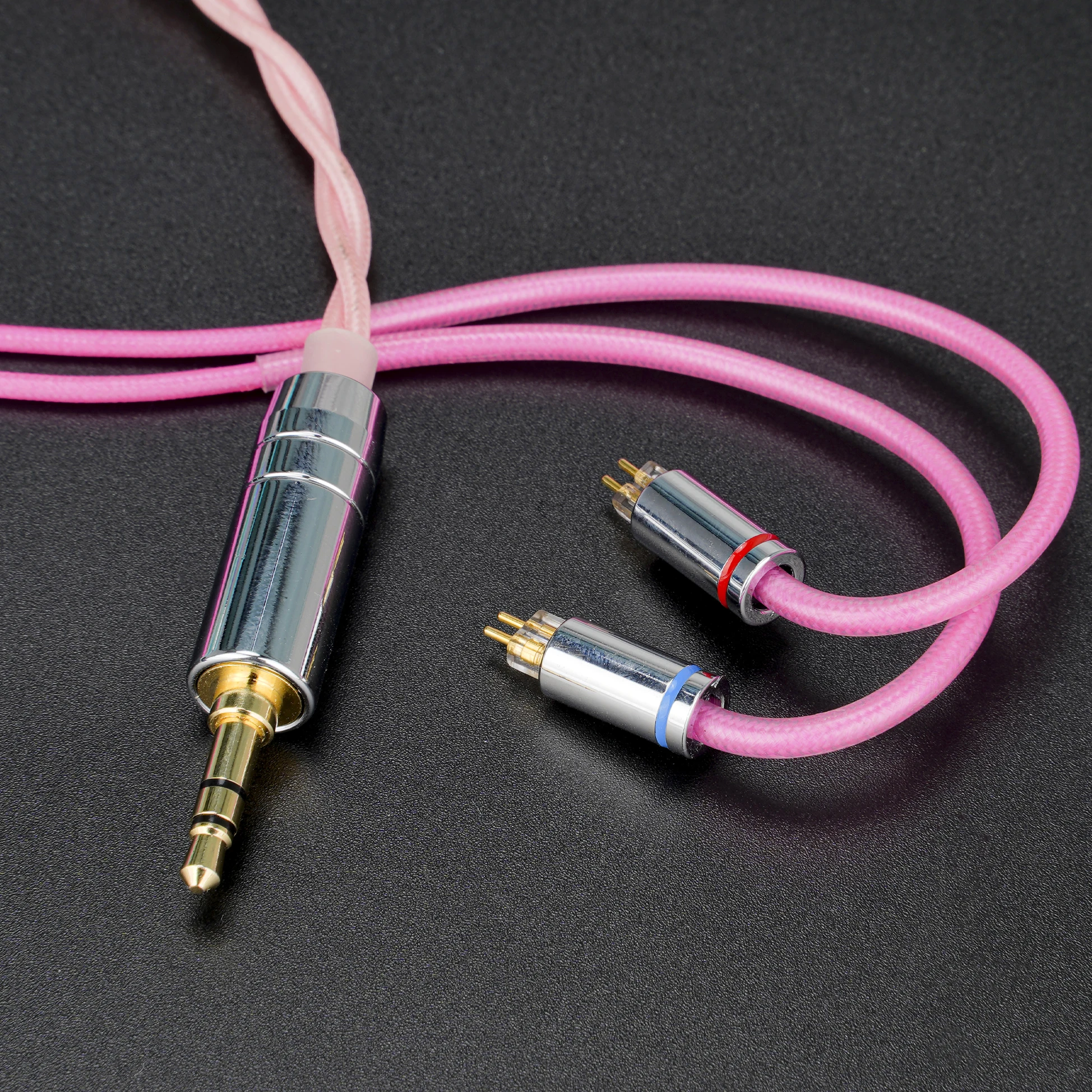Butfast Rainbow Nylon Braided IEM Cable, 2 Core OCC Silver Plating Earphone Cable Headphone cable 3.5mm/4.4mm-0.78mm mmcx