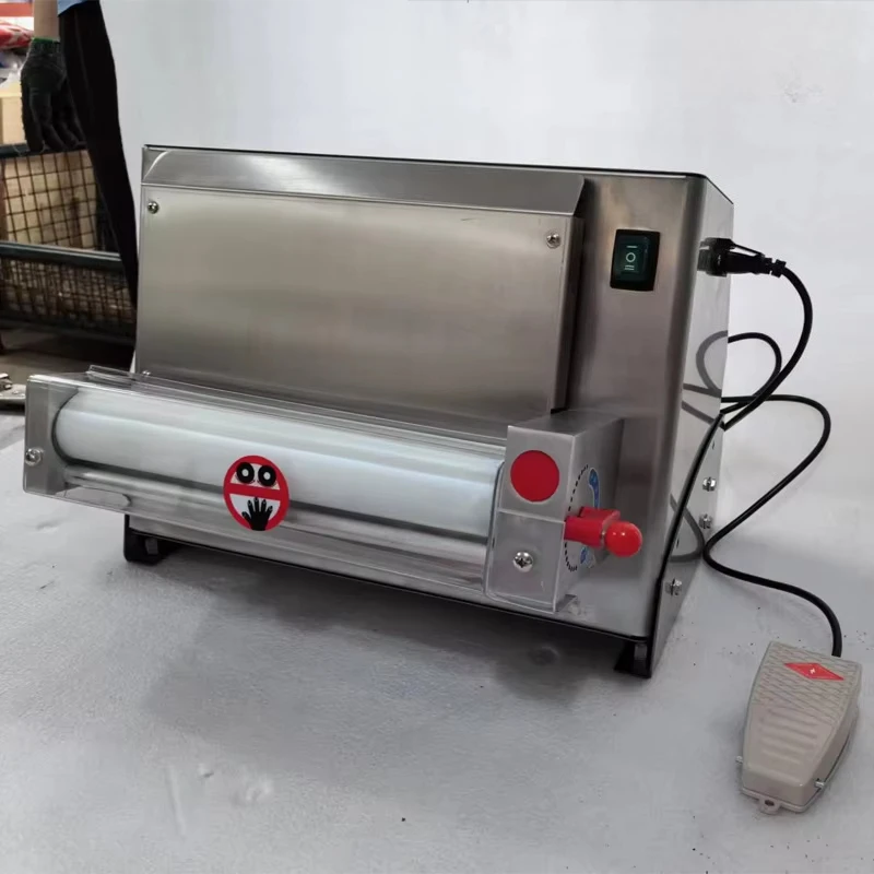 +-+ Pizza Dough Sheeter Roller Shelter Press Flattener Laminator Equipment Noodle Pressing Bread Making Machine
