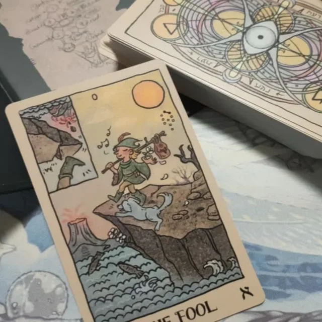 12*7cm Akashic Eye Tarot 78 Pcs Tarot Cards with Reversed