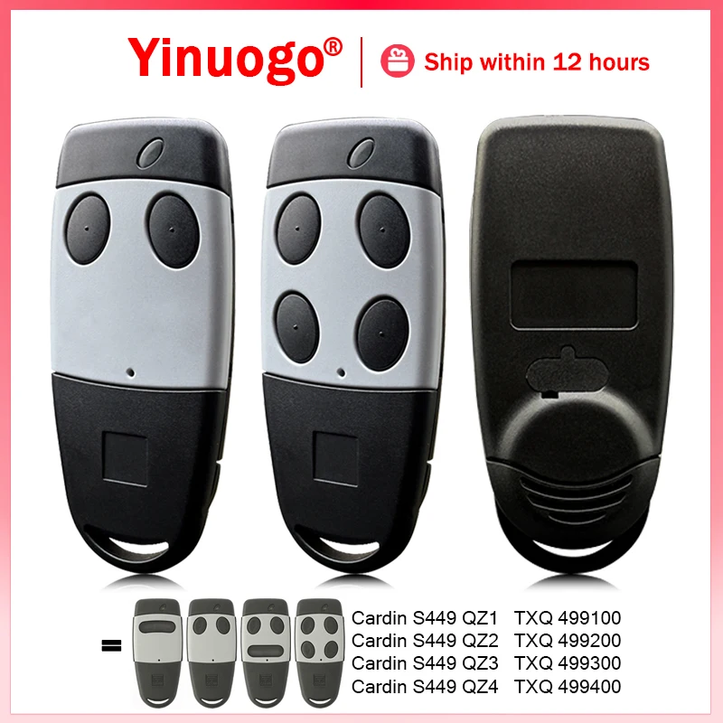 CARDIN S449 QZ2 TXQ449200 QZ4 TXQ449400 QZ1 TXQ449100 QZ3 TXQ449300 433MHz Rolling Code Garagentor Fernbedienung Toröffner