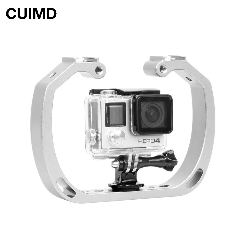 

Double-Arm Handheld Support Stabilizer Hand Grip Diving Underwater Photography Equipment For GoPro Hero Xiaomi Yi Action Camera