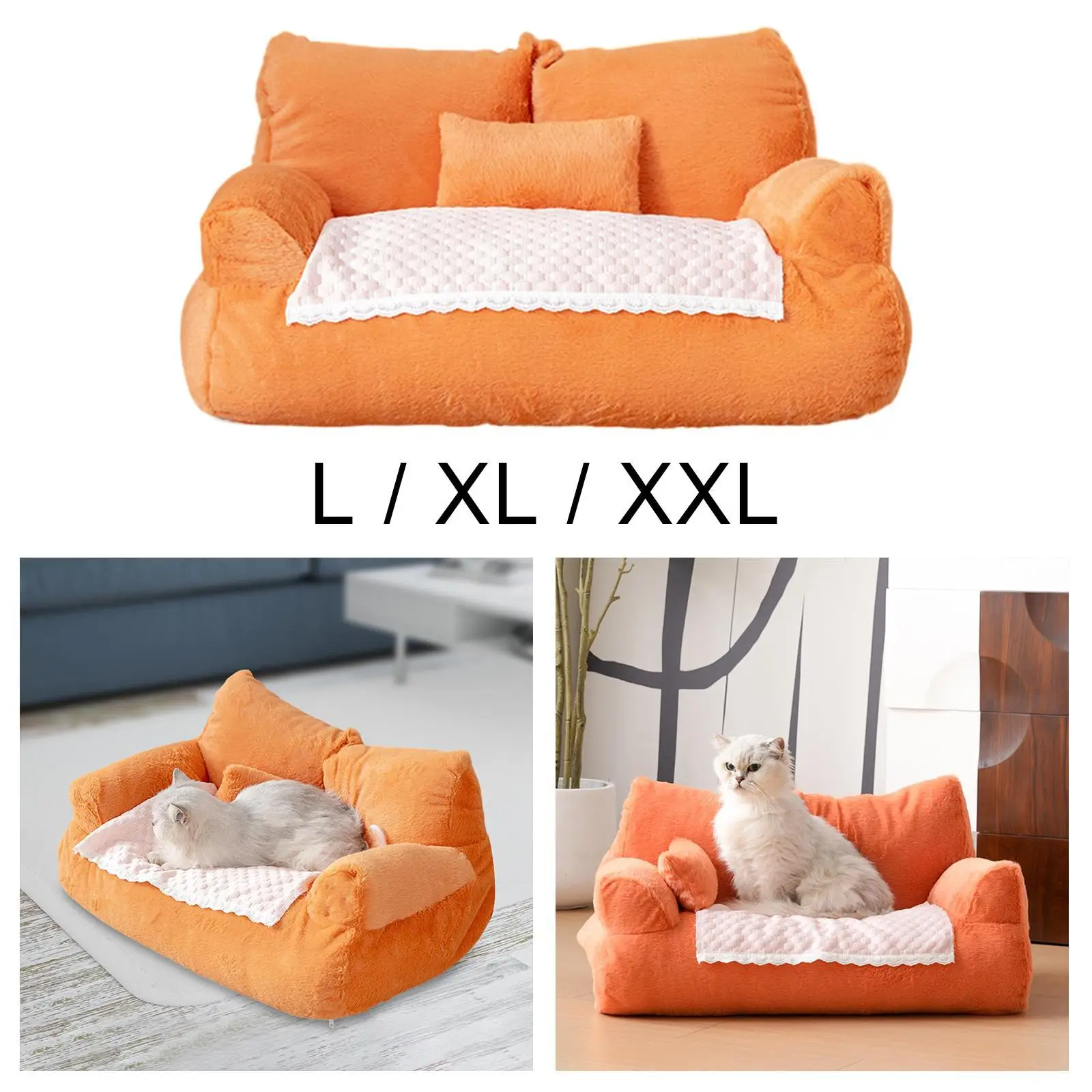 

Pet Sofa Bed Kennel Washable Comfortable Pets Furniture Pet Couch Bed Pet Lounger for All Breed Small Dogs Cat Puppy