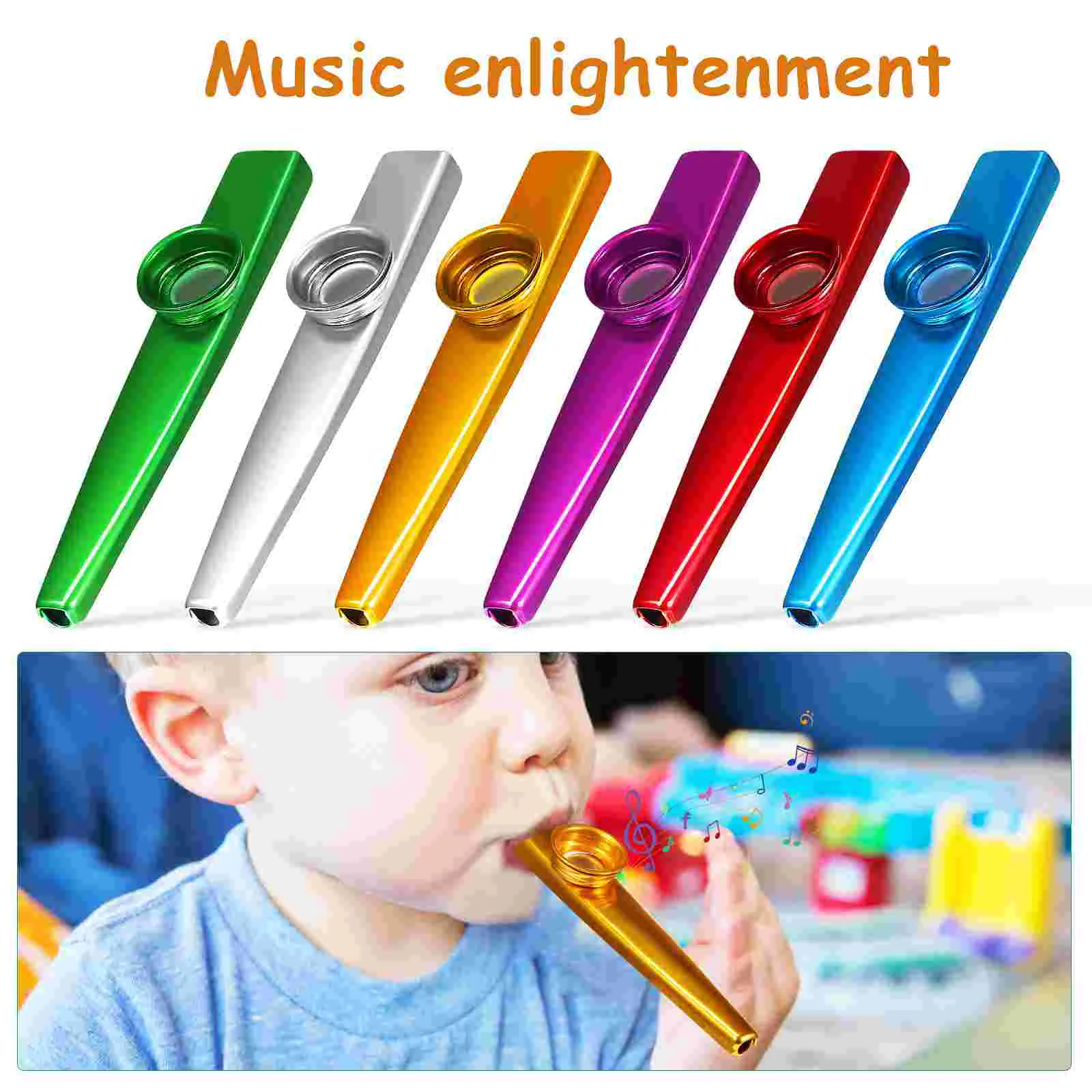 12 Pcs Metal Kazoo Children Small For Beginner Kids Practice Kazoos Trumpet Diaphragm Performance