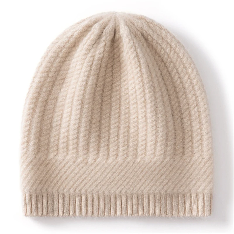 

DjzDsm модная однотонная кашемировая вязаная шапка, зимняя женская толстая теплая теплая шапка с витым цветком, уличная антихолодная шапка