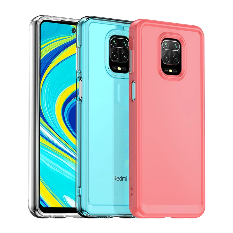 Candy Shockproof Silicone Bumper Phone Case For Redmi Note 9 Pro 4G/Note 9 Pro Max/Note 9S/Note 10 Lite/Poco M2 Pro