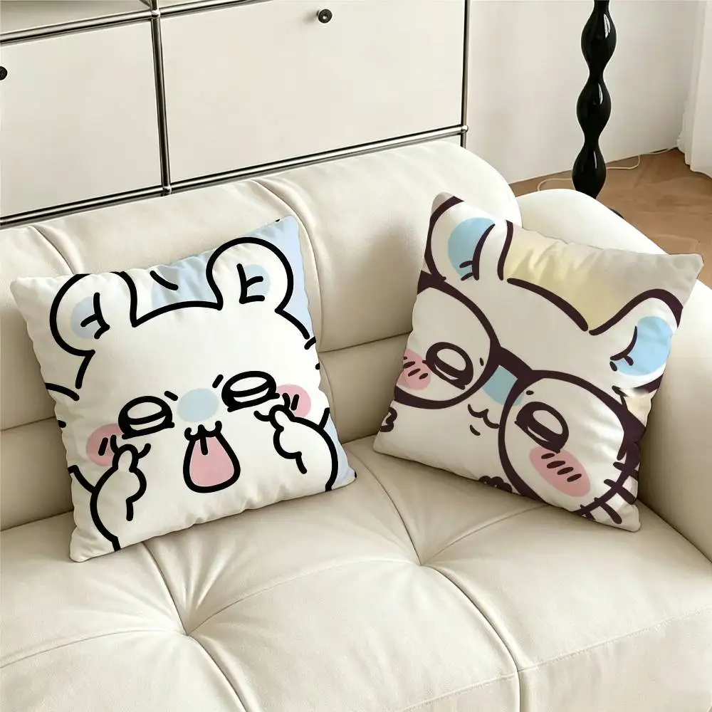 Cartoon cute M-momongas Pillow Case for Sofa Living Room Home office Decor Protective Cover
