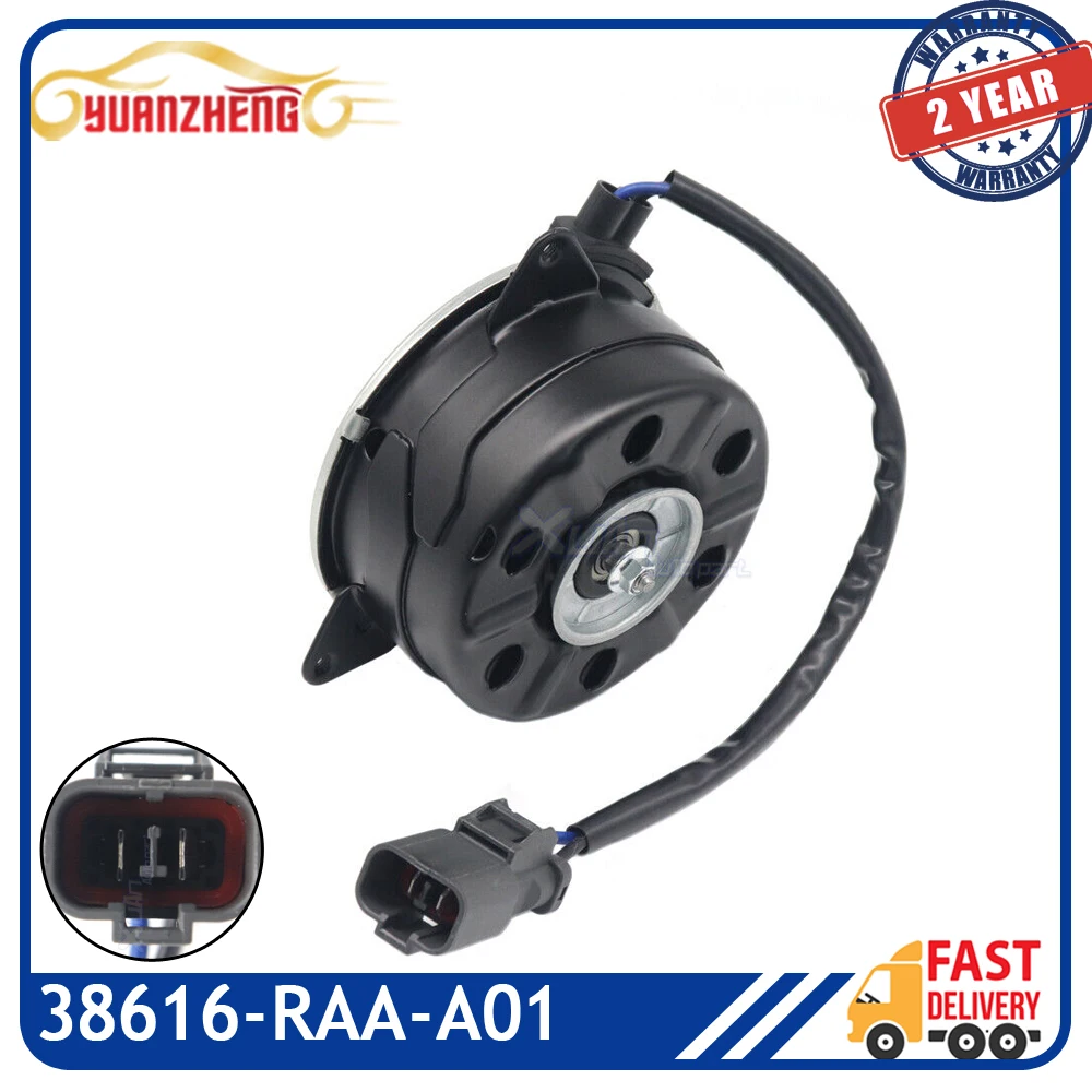 1PCS A/C Air Condenser Radiator Cooling Fan Motor 38616-RAA-A01 For Honda Accord 2.4L 2003-2007 38616RAAA01