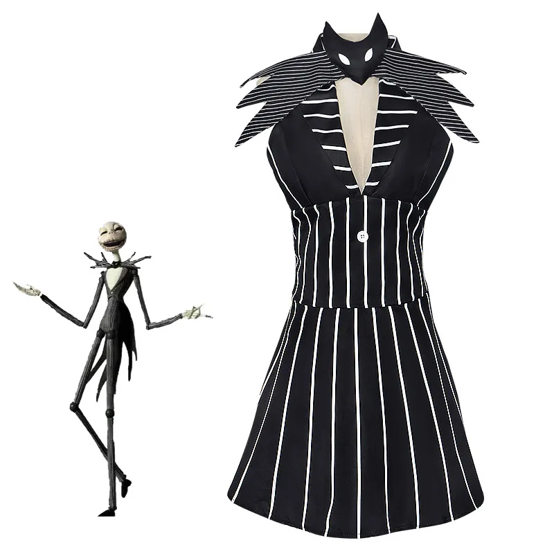 

Новый костюм для выступления на Хэллоуин, ночная рубашка Cisas Ja Skellington Gbend, костюм для косплея, сценическое представление Dr