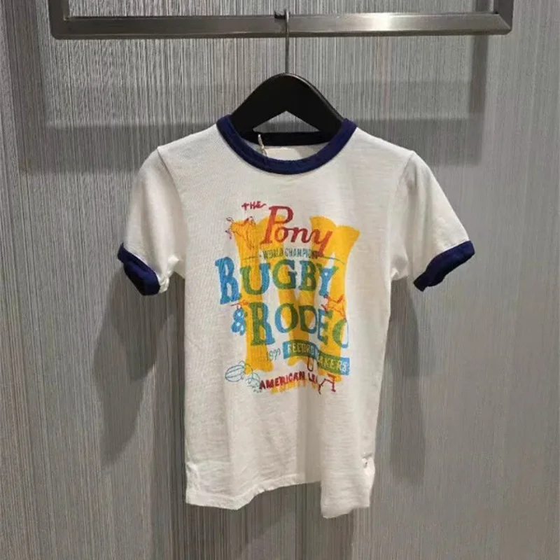 2026 Summer New Arrival Women's Casual T-shirt, Niche Letter Print Round Neck Loose Short Sleeve Blouse