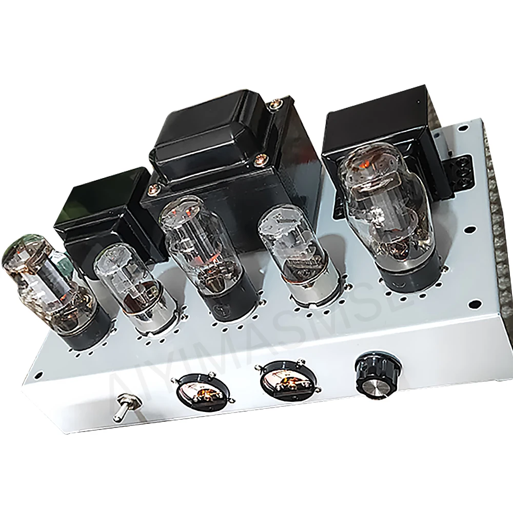 AIYIMA SMSL 6P3P Single Ended Class A Manual Point to Point Soldering Vacuum Tube Amplifier 2.0 6W Vacuum Tube Amplifier Audio