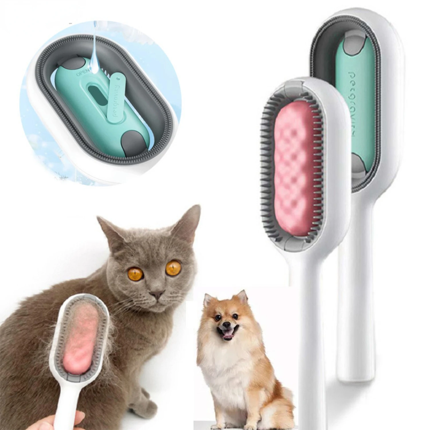 Pet Cat Grooming Brush Multifunctional Cat Dog Comb Remove Floating Hair Sticky Hair Pet Cleaning Grooming Supplies Pet brush