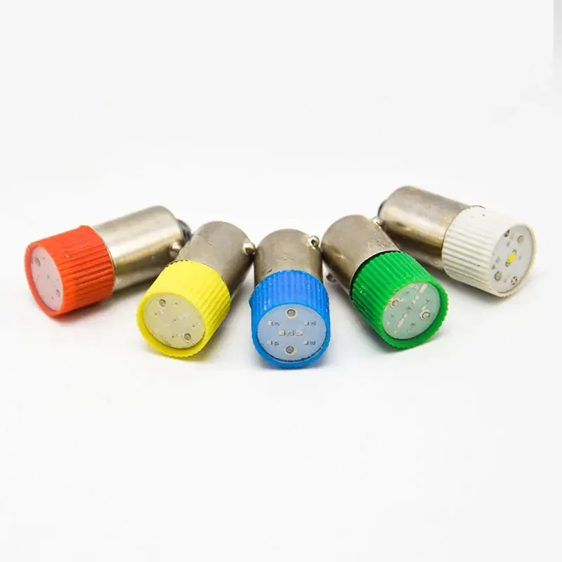 BA9S LED lamp bead indicator bulb B9 color bayonet screw 6.3v 12v 24v 110v 220v 380V E10 24X9 2025-01