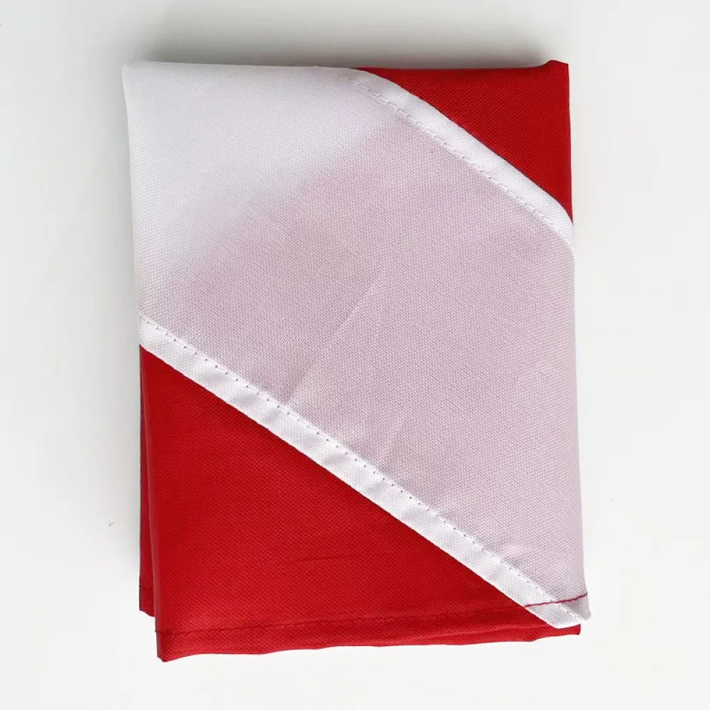 For Divemiao Scuba Flag Red White Signal Marker Freediving Snorkeling Boating Safety Protection Equipment Outdoor Accessory