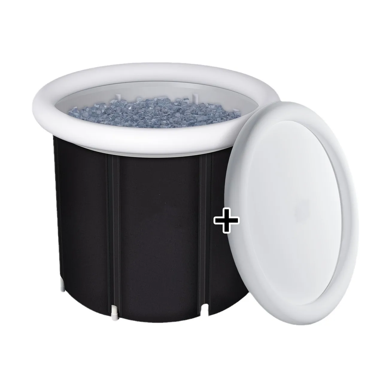 

Inflatable Pool Bar Cold Plunge Foldable Adult Bath Bucket Portable Inflatable Ice Bath for Household or Outdoor Use