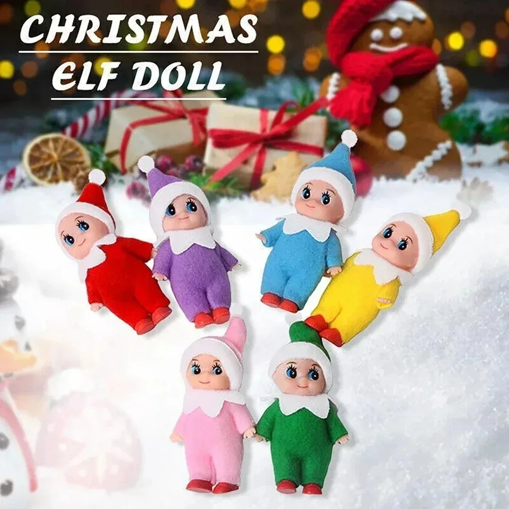 /Christmas Baby Elf Doll Pendants Xmas Oranments Merry Christmas Decor Gifts Noel Happy New Year Natal Kids Gifts