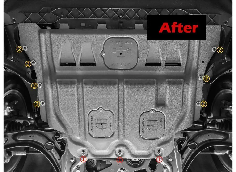 لوحة حماية المحرك المقاومة للصدمات ثلاثية الأبعاد مطبوعة معززة درع مثالي مناسب للسيارة تحت الجسم لسيارة Volkswagen Tiguan X 2021