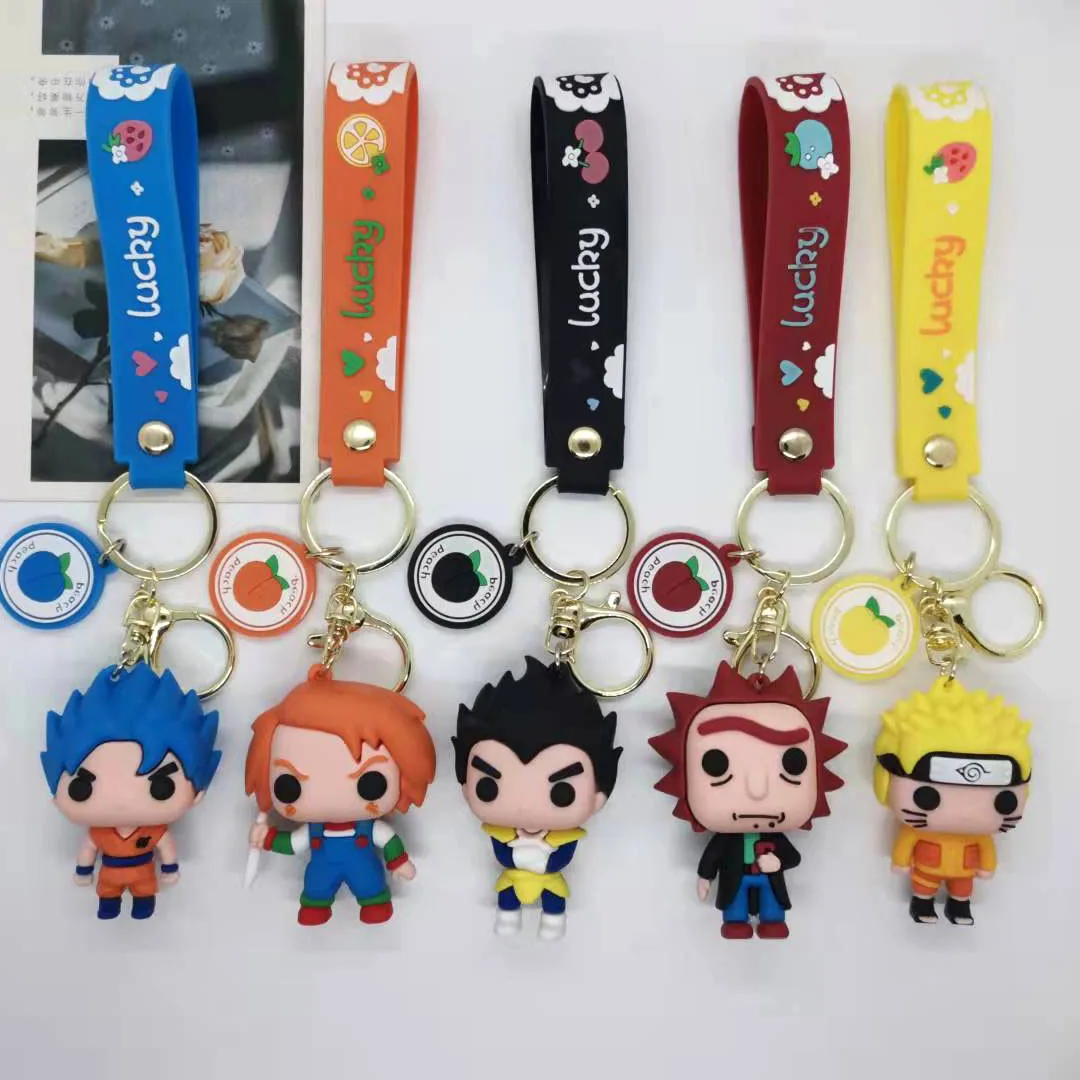 

New Creative Anime Cartoon Naruto Keychain Bag Car Keychain Accessories Gift Wholesale Y2k Fashion Toys Anime Cartoon Frind Cute