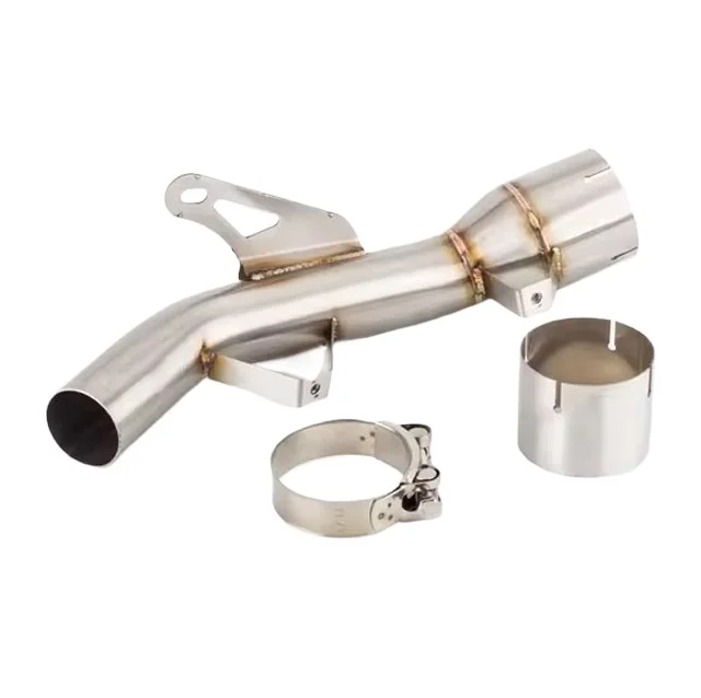 For Kawasaki Z900 2017-2024 Z 900 Escape Motorcycle Exhaust Middie Link Pipe 51MM Slip-On Stainless Mid Muffler Pipe