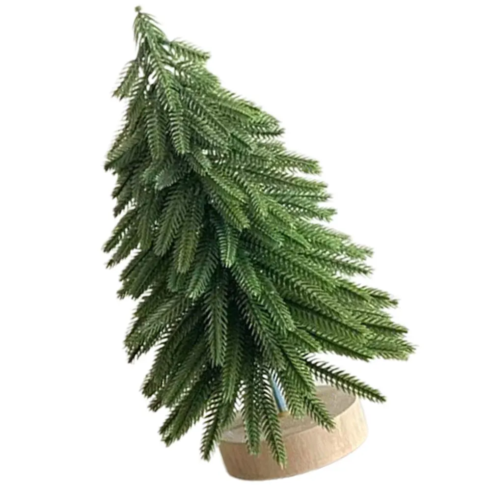 

Mini Christmas Tree Decorative Small Xmas Tree Desktop Home Table Decor Artificial Pine Trees Xmas Supplies Party Scene