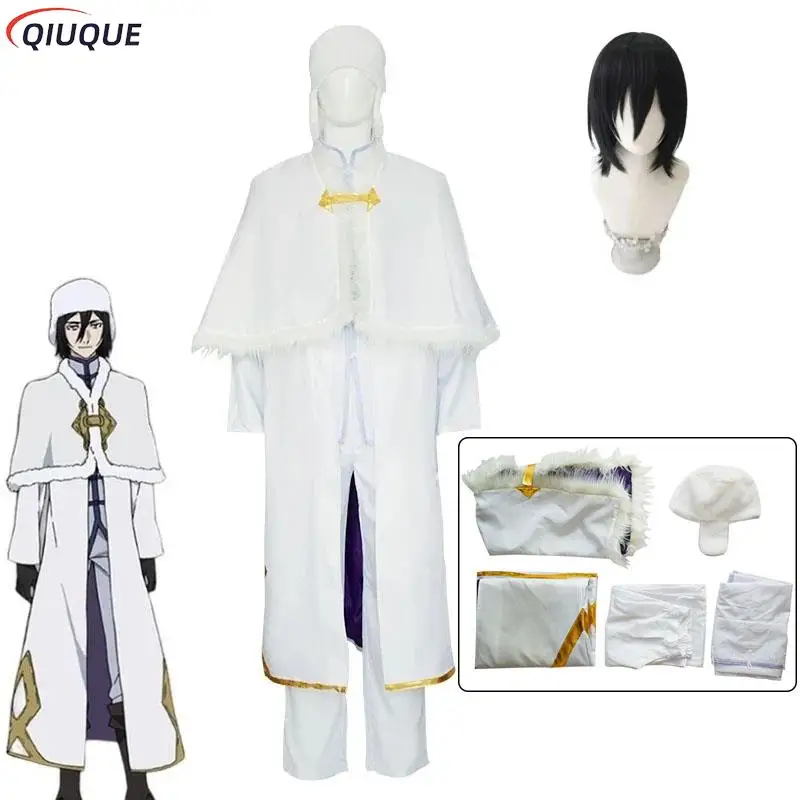 

Fyodor Dostoevsky Cosplay Costume Wig Hat Cloak Trench Anime Adults Uniforms Outfits