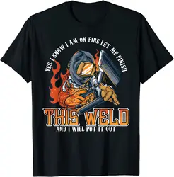 Welder Shirts For Men Funny Welding Tshirts Funny Saying T-Shirt Classic Man Tshirts Simple Style Tops T Shirt Cotton Hip hop