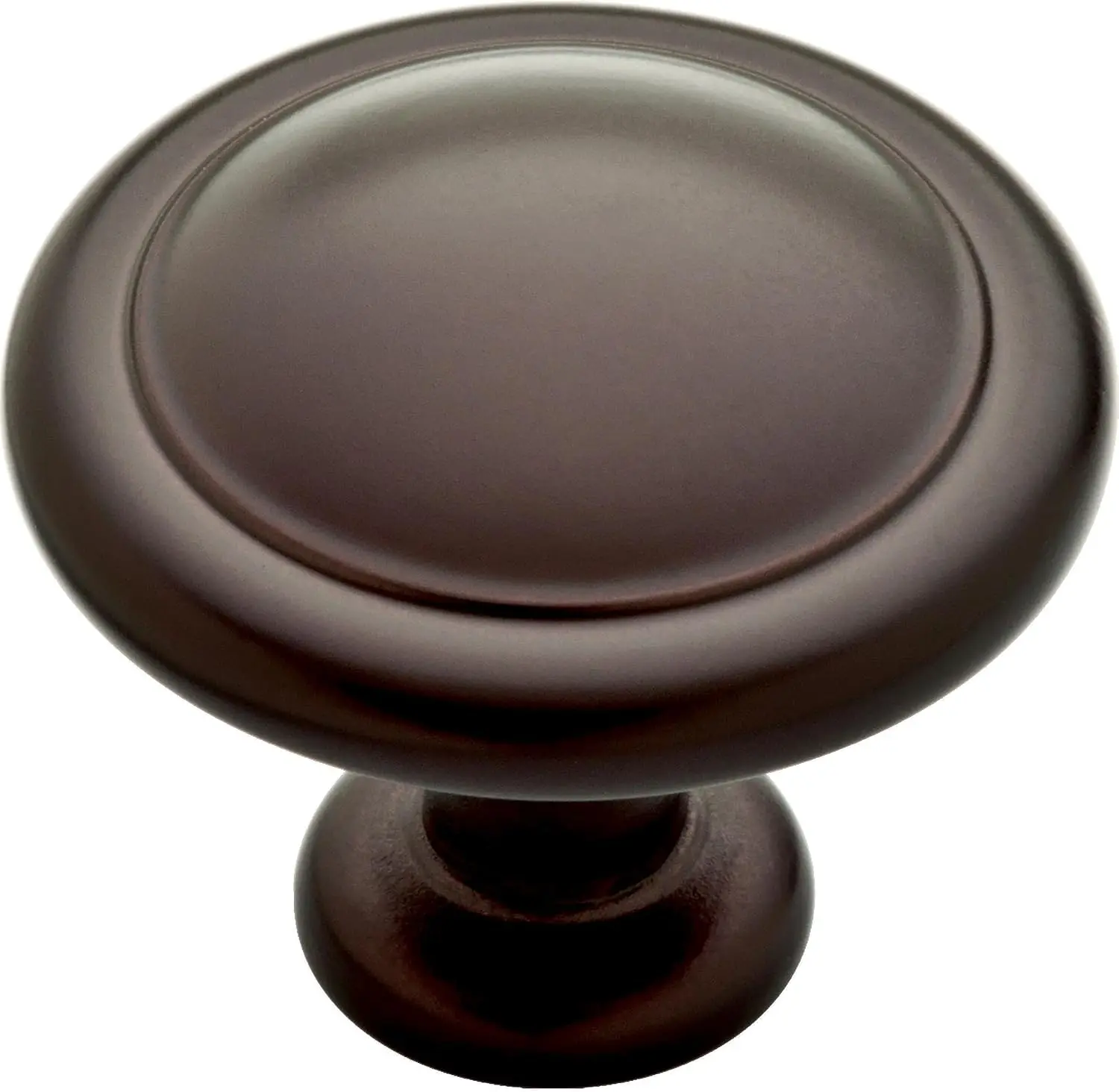 Franklin Brass Round Ringed (25-Pack) Cabinet Knobs Deep Bronze Drawer Knobs Kitchen Cabinet Knobs for Dresser Drawers