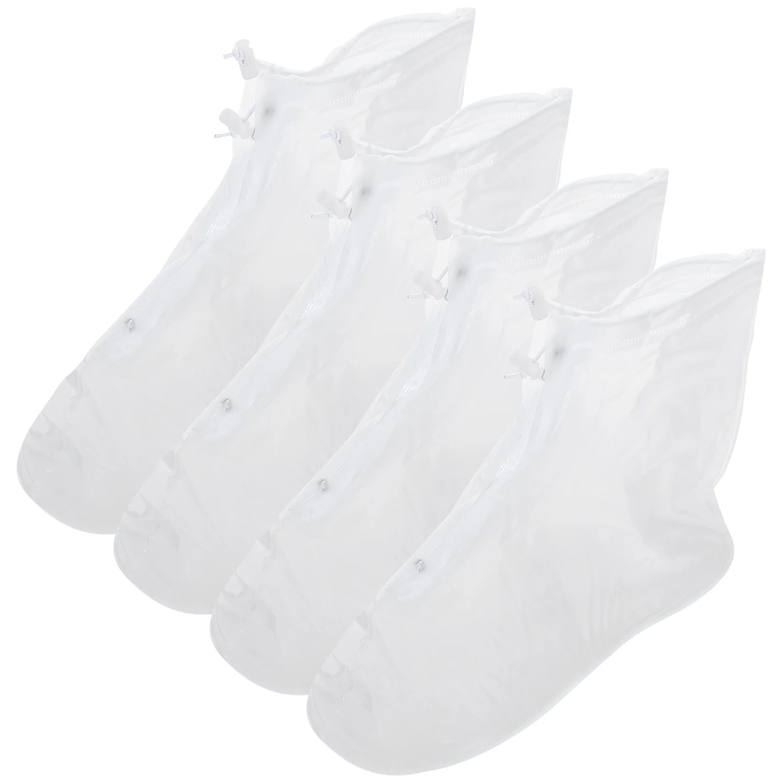 

2 Pairs Waterproof Overshoes Anti Slip Adult Shoes Cover Rainy Day Boot Protector Silicone Case Mud Snow Durability