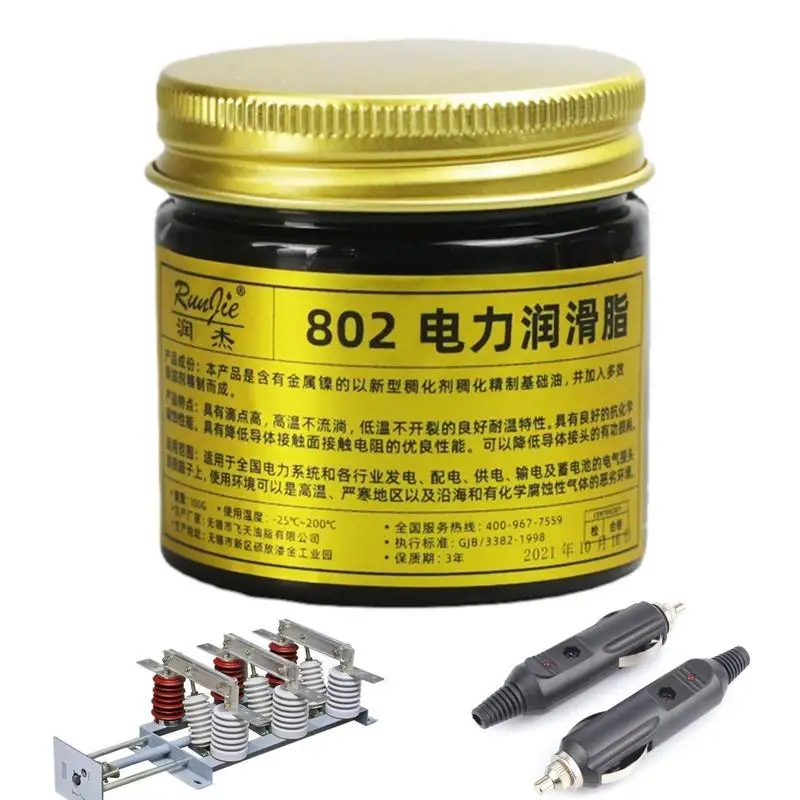 Conductive Grease For Electrical Connections 3.53oz Battery Grease Copper Contact Connector Contact Switches Car Harnes Assembly