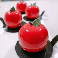 Molde de Silicona 3D con Forma de Manzana