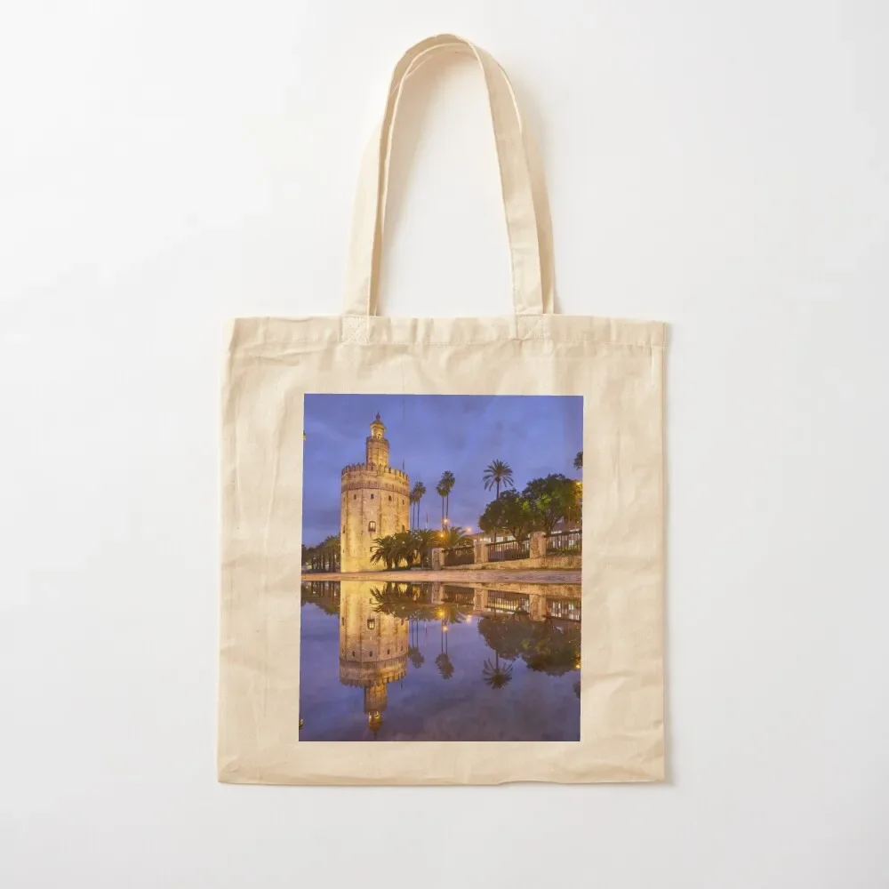 

Torre del Oro in Seville Tote Bag canvas bags eco pack Woman shopper bag Tote Bag