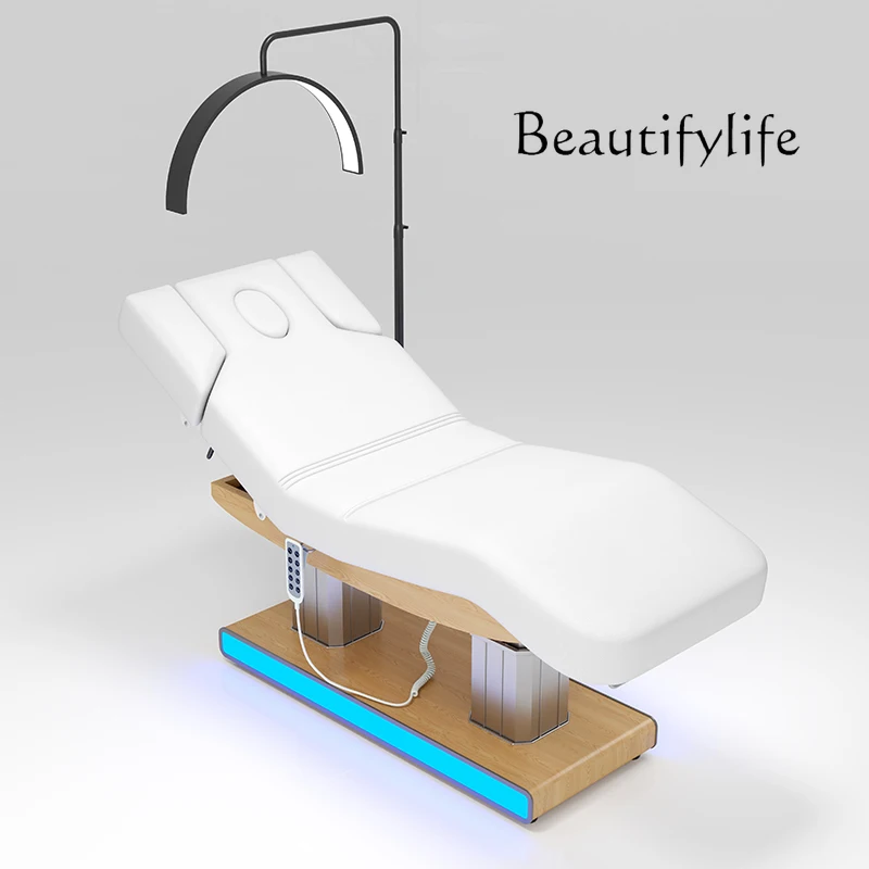 Electric beauty bed Beauty salon special facial maintenance Heated SPA massage bed Lifting bed