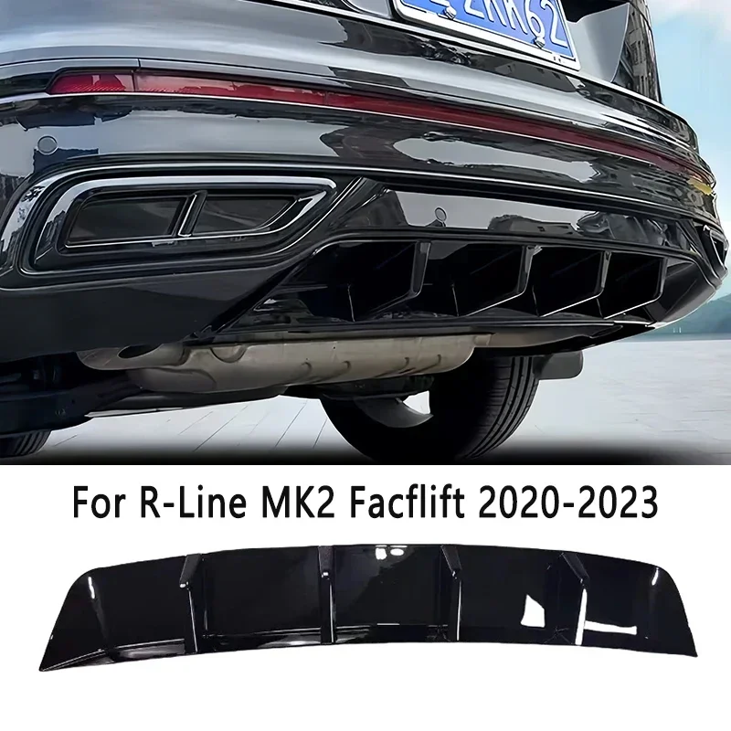 Voor Vw Tiguan R-Lijn/Tiguan R MK2 Facelift 2020-2023 Auto Achter Volant Achterbumper diffuser Achter Lip Canard Spoiler Splitter