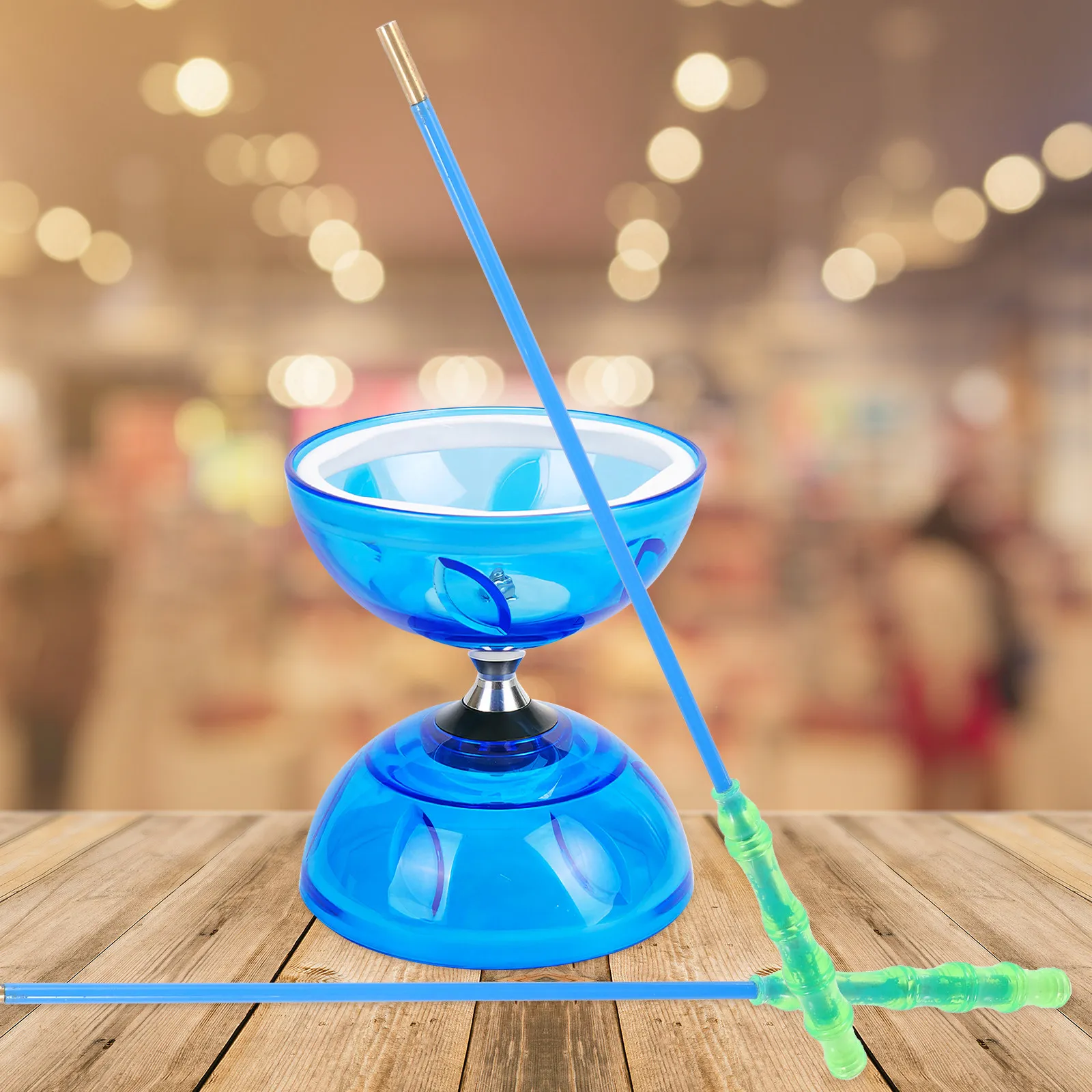 

2 шт. палочки для диаболо, многоразовые, с гладкой ручкой для стабильного выполнения трюков, идеальный подарок на фестиваль