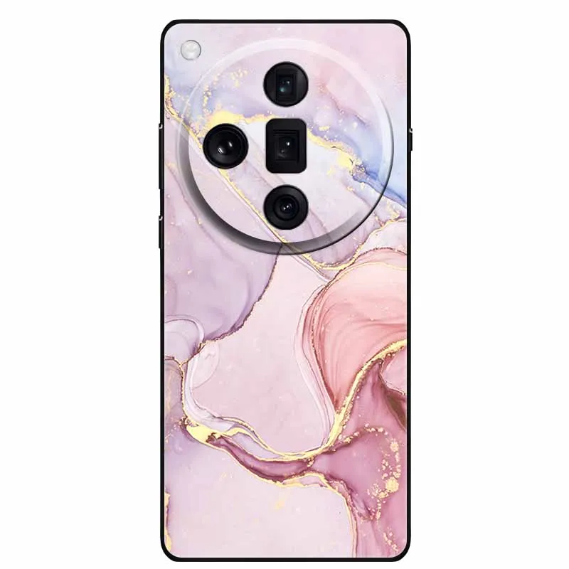 For Oppo Find X7 Ultra 5G Case Fashion Marble Silicone Soft Protective TPU Coque for Find X7Ultra X 7 Ultra Phone Back Cover Bag