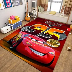 Alfombra Cars Lightning Mcqueen para sala de estar, Alfombra de juego para dormitorio de niños, para sofá felpudo, alfombra de piso, decoración del hogar, antideslizante, regalo