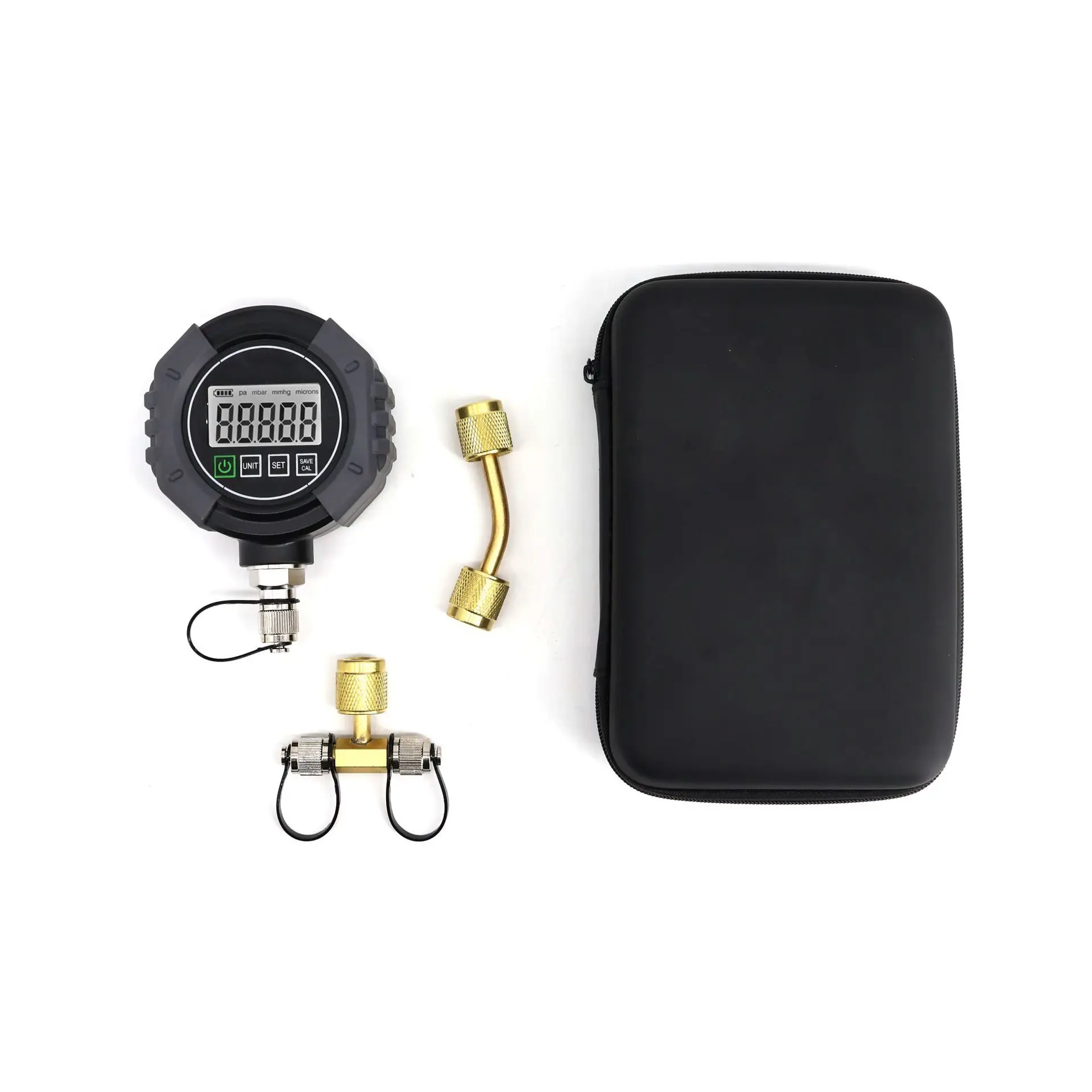 Digital Absolute Pressure Vacuum Meter Shock Resistant Housing High Accuracy Vacuum Degree Detector For AC Refrigerant Service