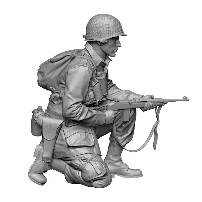 

1/35 European Army Soldier Resin Model kits colorlessness and self assembling A-2260