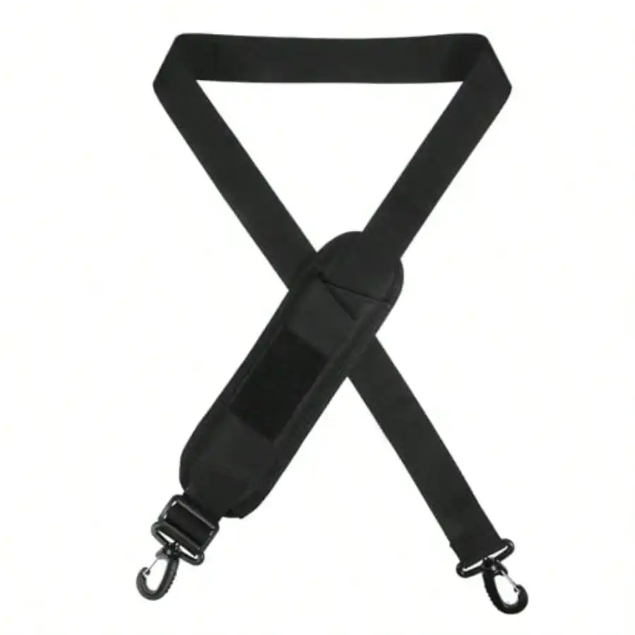 Adjustable 54 Inch Shoulder Strap with Padded Hooks
