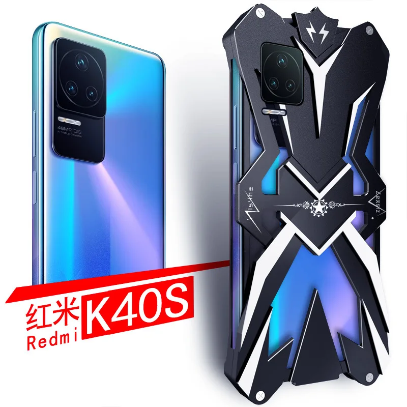 

For Redmi K40s Zimon Luxury Thor Heavy Duty Armor Metal Aluminum Mobile Phone Case For Xiaomi Redmi K40s Cover Cases