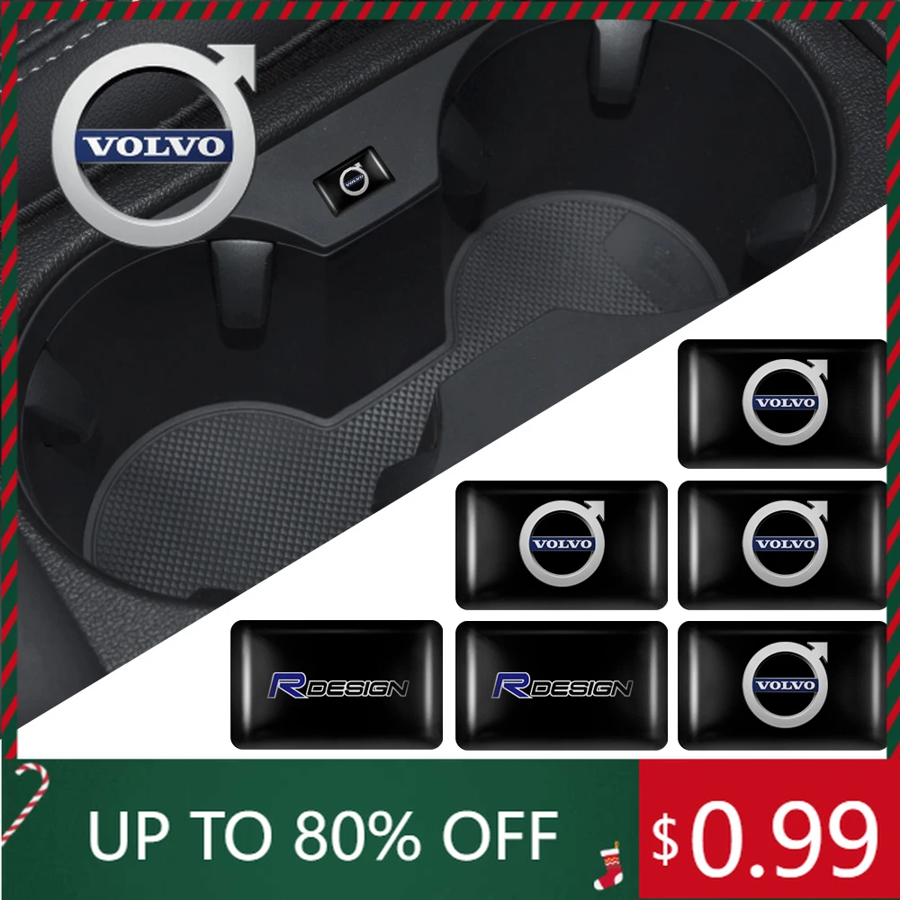 

Эмблемы 10/20/50 шт. 3D эпоксидные наклейки для интерьера, украшение для автомобиля, наклейка для Volvo R Design T6 AWD C30 C40 C50 C70 S40 S60 S70 S80 S90