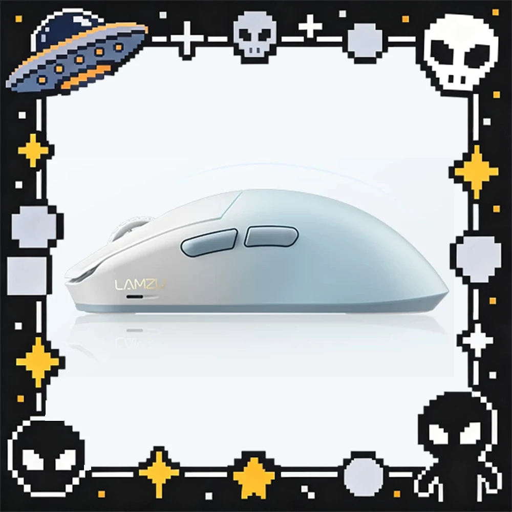LAMZU Maya X V2 Mouse Two Mode Wireless Gaming PAW NEXT I Sensor 50000 DPI Ergonomic 47g Lightweight Low Latency Mouse PC Gift