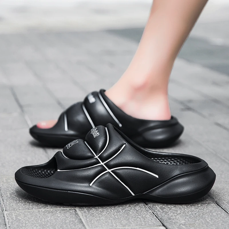 

Мужские летние тапочки для дома и улицы, Нескользящие, крутые тапочки, новинка 2024