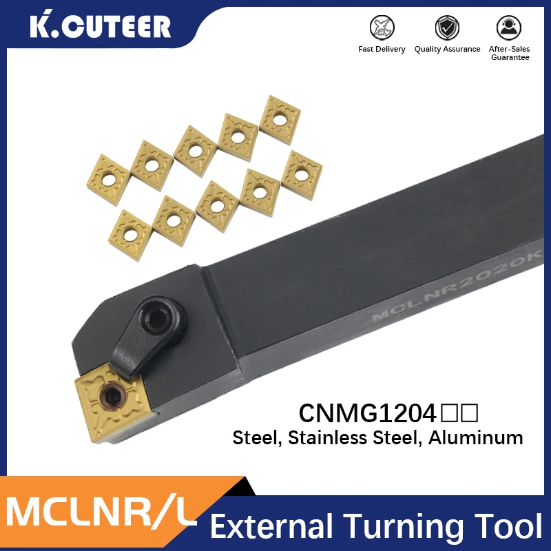 Kit de Ferramentas para Corte de Torno Porta Ferramenta de Giro Intonizável Tubunr16navi 12 Tubulação 25 M12 Cnc Ferramenta de Corte Externa Mais Inserções Cnmg120408