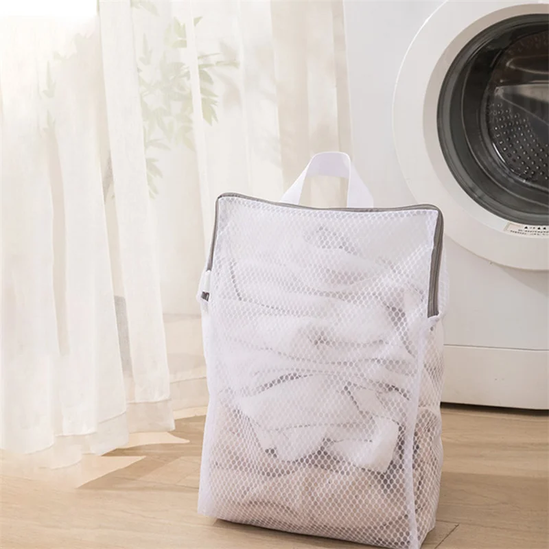 Upgraded Laundry Hand Bags Reusable Washing Machine Clothing Care Wash Bag Mesh Net Bra Socks Lingerie Underwear Laundry Storage